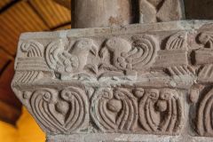 South capital frieze detail, chancel arch