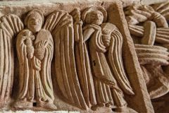 North capital frieze carvings, chancel arch