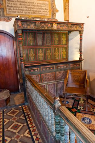 The altar rails and sanctuary