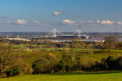 The Severn Road Bridge from Runston Chapel
