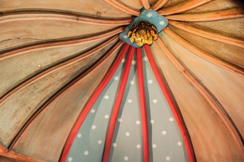 The domed ceiling