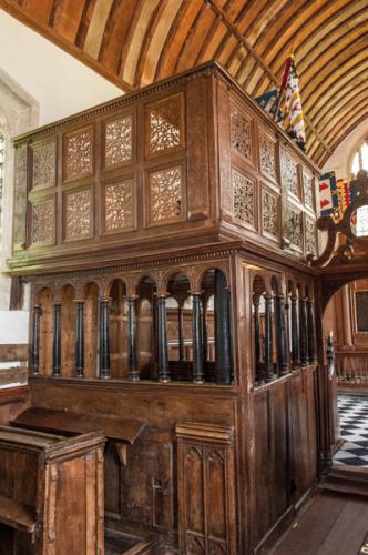 The pew from the nave