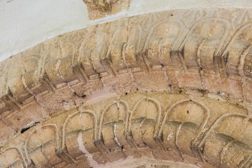Carving on the 12th century doorway arch