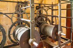 Sherborne Abbey Church, The 1740 clock mechanism