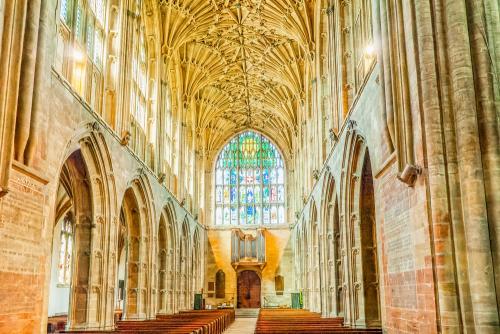Looking west down the nave