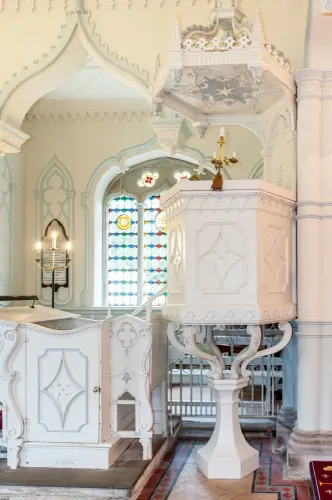 The pulpit and reading desk