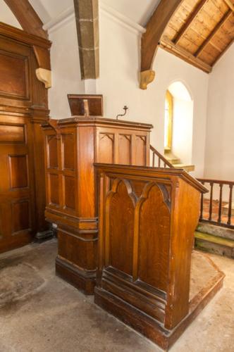 The Georgian pulpit and lectern