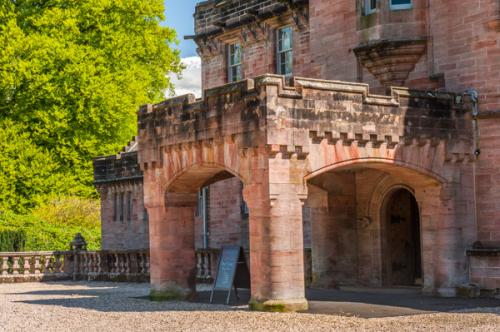 The Edwardian port-cochere entrance