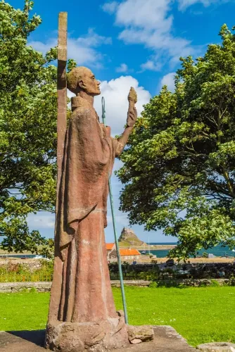 St Aidan statue, Lindisfarne
