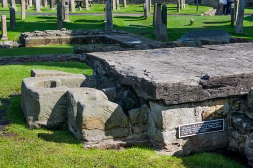 A medieval grave slab