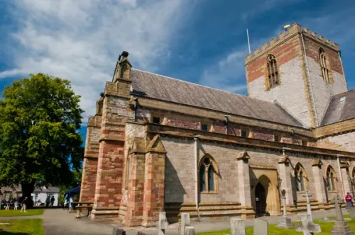 The west end of the church