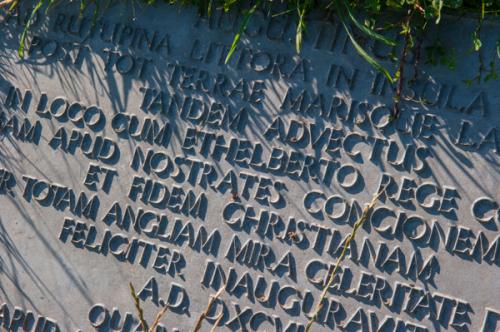 The dedication plaque