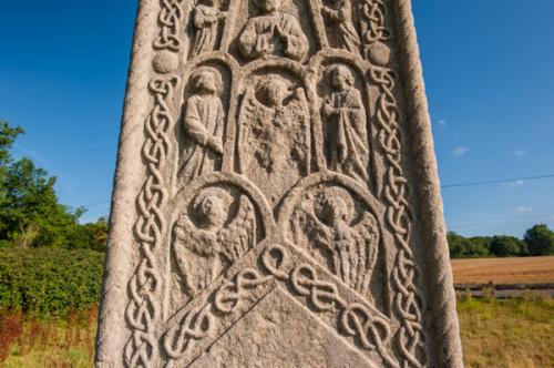 Carving on the south face of the cross