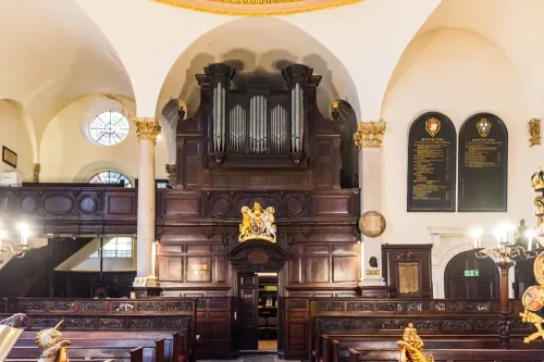 The church interior