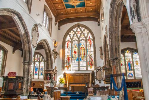 The church interior