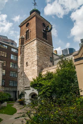 The church tower from Seething Lane