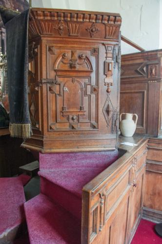 The Jacobean style pulpit