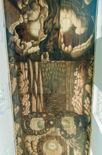 The nave ceiling