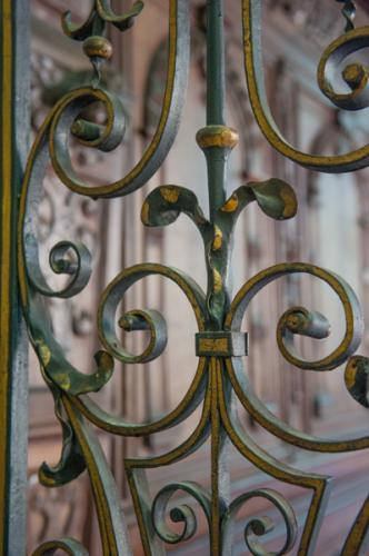 Gilded screen detail