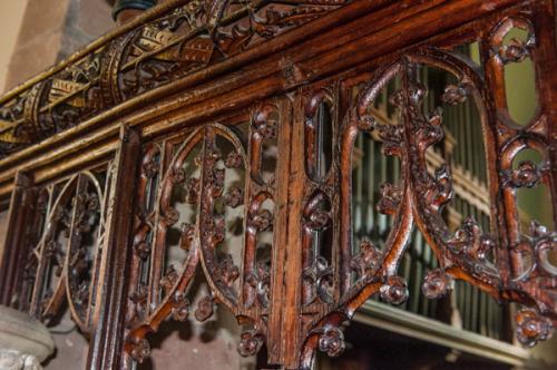 16th-century oak screen
