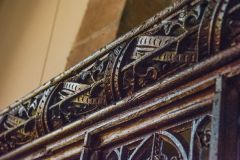 Carving detail, chancel screen