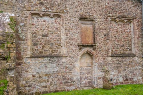 Exterior of the chancel wall