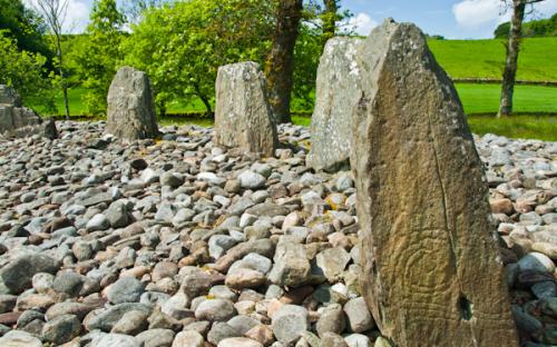 South circle (note spiral carvings)
