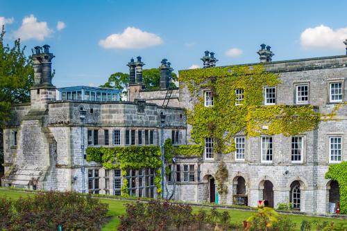 The garden frontage of Tissington Hall