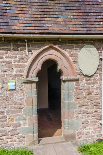 The chapel entrance