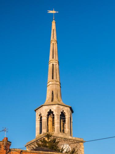 The unusual 1777 spire