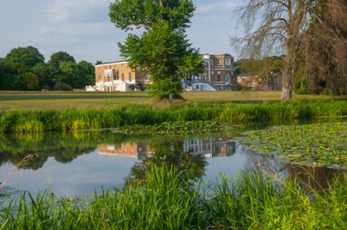 Waverley Abbey House and the River Wey