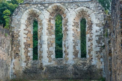 The monks' dormitory lancet windows