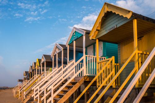 Colourful beach huts at Wells-next-the-Sea