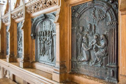 The 16th-century carved reredos