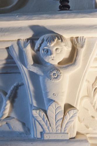 Tudor fireplace decoration