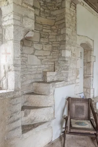 Remains of the medieval rood stair
