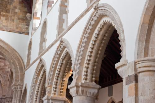 The magnificent nave arcade