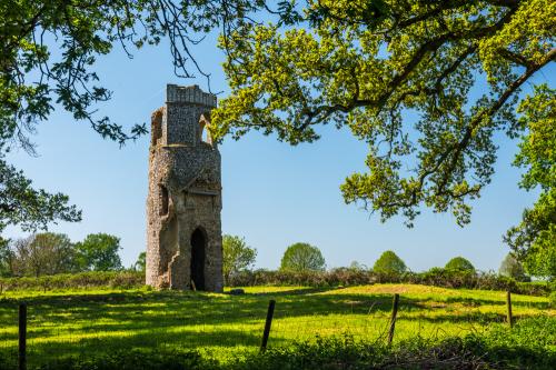 The circular church tower