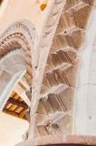 Norman billetted stonework decorating a later Gothic nave arch