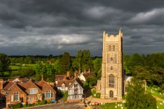 Storm clouds over Eye church