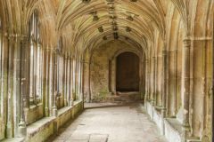 Lacock abbey cloisters, Wiltshire