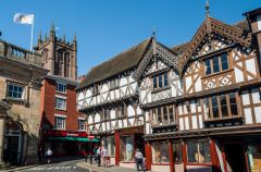 Timber-framed buildings in Ludlow, Shropshire
