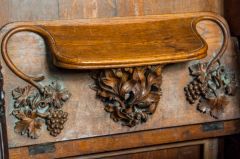 Misericord carving in the chancel
