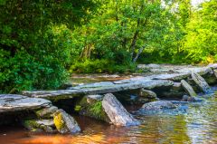 The ancient stepping stones of Tarr Steps