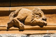 Another amusing carving on the exterior frieze