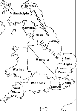 Anglo Saxon Britain Map And History
