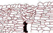 Drystone wall sheep-creep