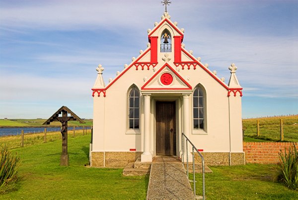 Built by Italian prisoners of war in WWII, the Italian Chapel is a wonderful and moving testament to the power of faith in times of adversity. Photo of the Italian Chapel, St Mary's, Orkney Islands, Scotland.