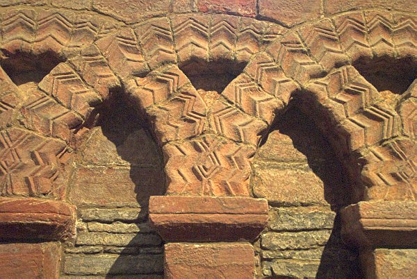 Beautifully carved aisle arcading. This is indicative of the superb medieval detailing of the cathedral interior. Photo of St Magnus Cathedral, Kirkwall, Orkney Islands, Scotland.