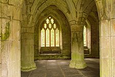 Valle Crucis Abbey, near Llangollen, Clwyd, Wales